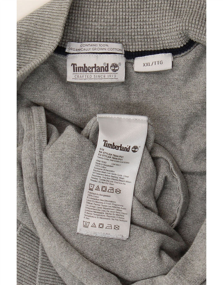 Męski sweter Timberland 2XL Szara bawełna