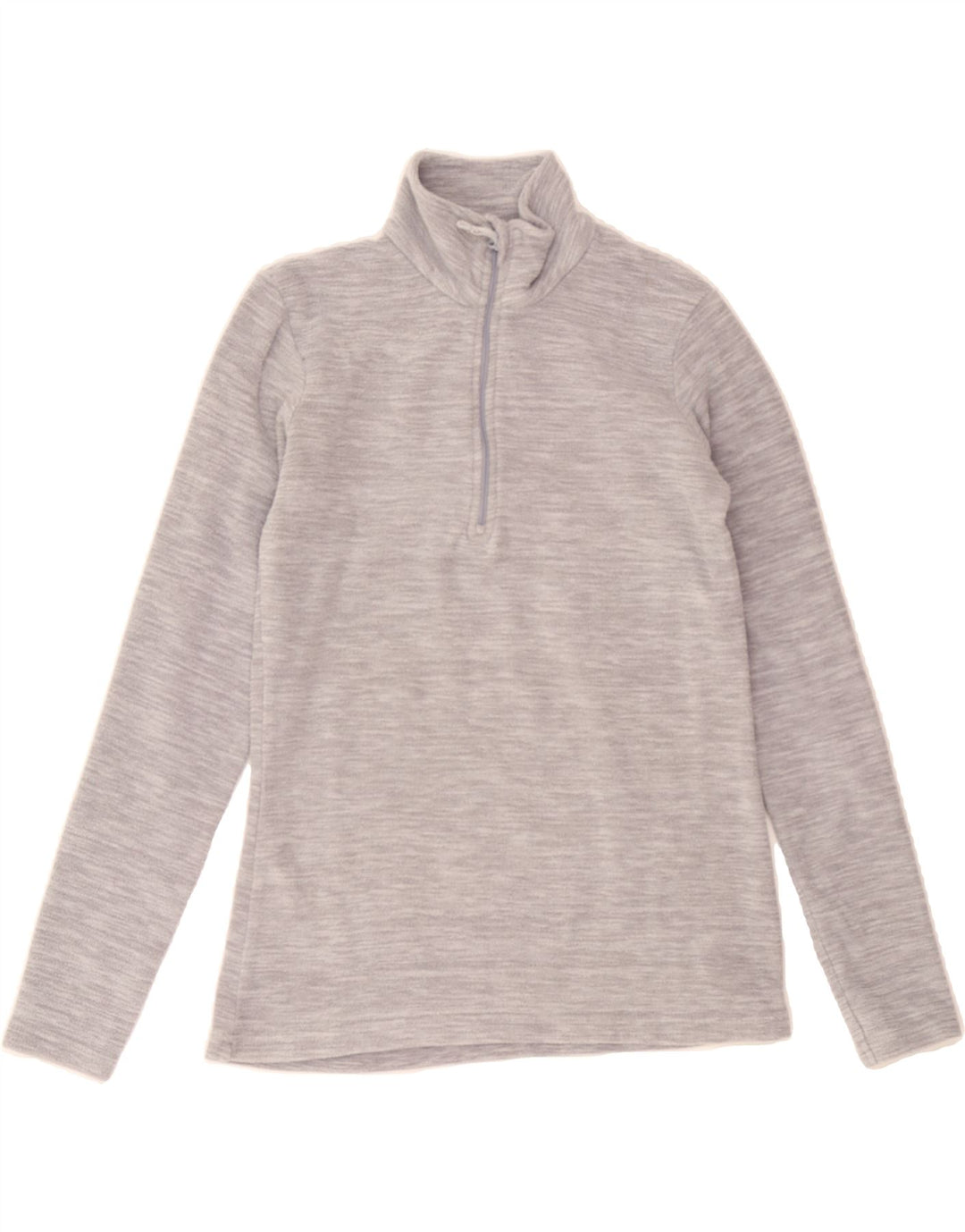 MOUNTAIN WAREHOUSE Womens Zip Neck Fleece Jumper UK 4 XS  Grey Polyester Vintage Mountain Warehouse and Second-Hand Mountain Warehouse from Messina Hembry 