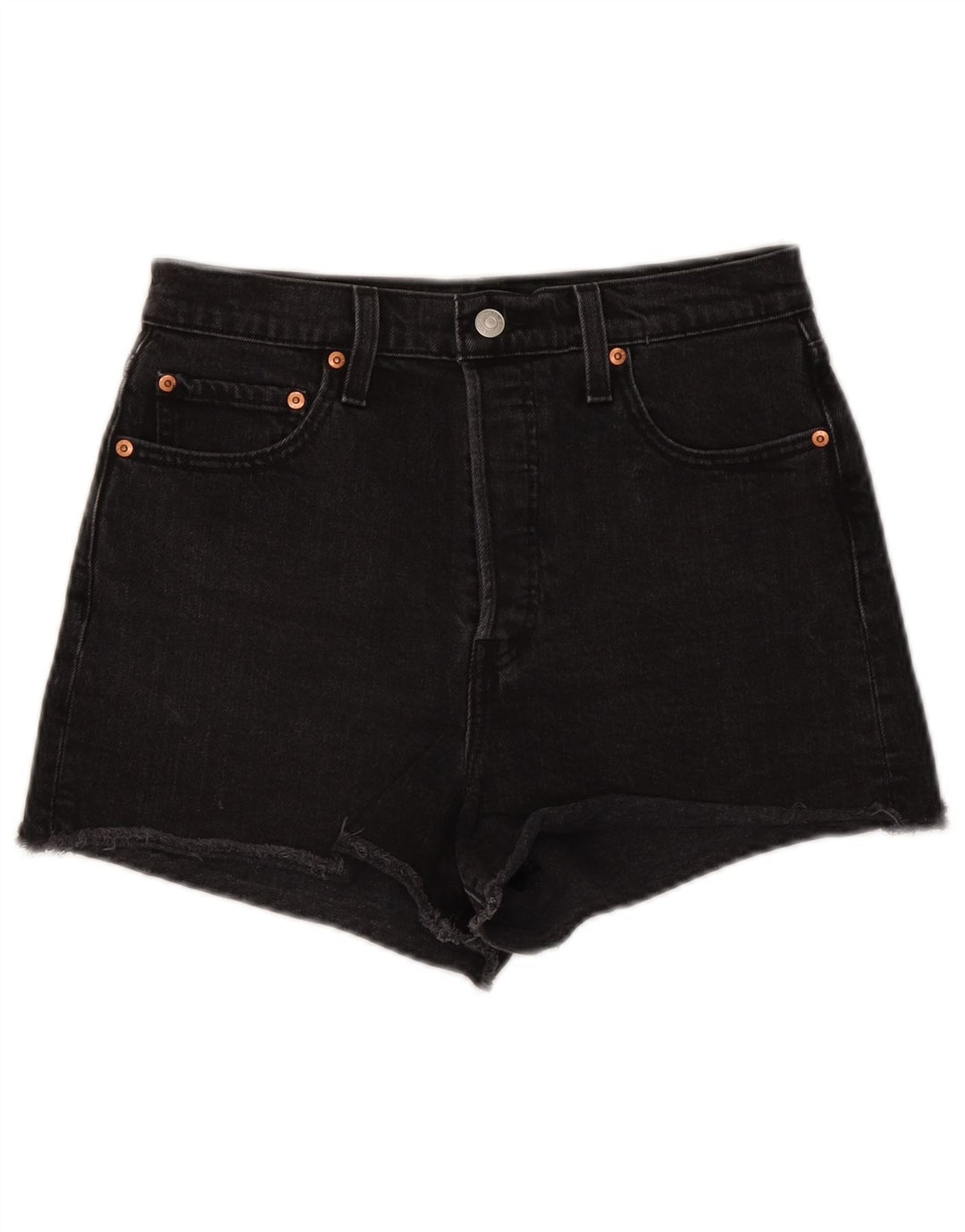 Damskie spodenki jeansowe Levi's W29 Średnia czarna bawełna