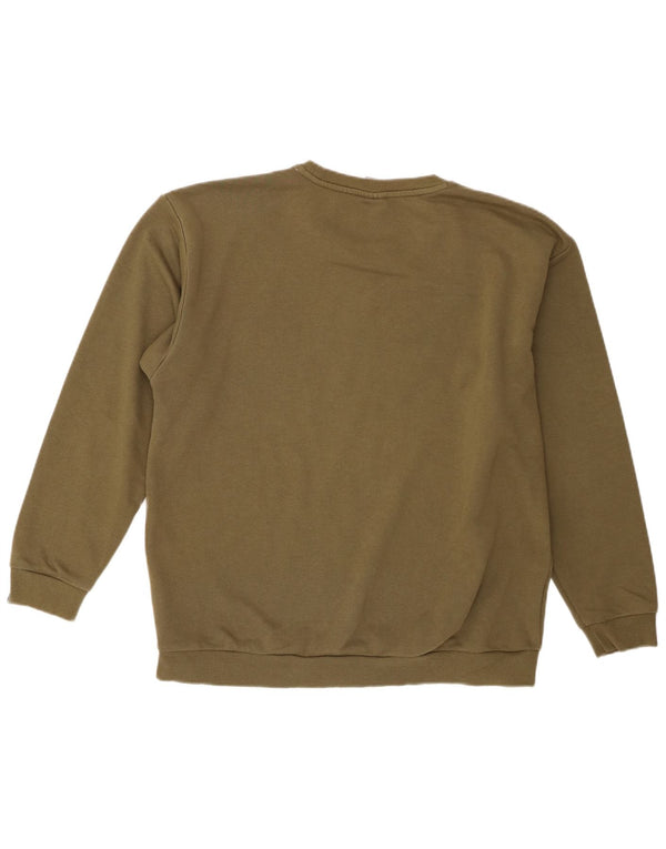 Damska bluza z grafiką Puma, sweter UK 16, duża, khaki