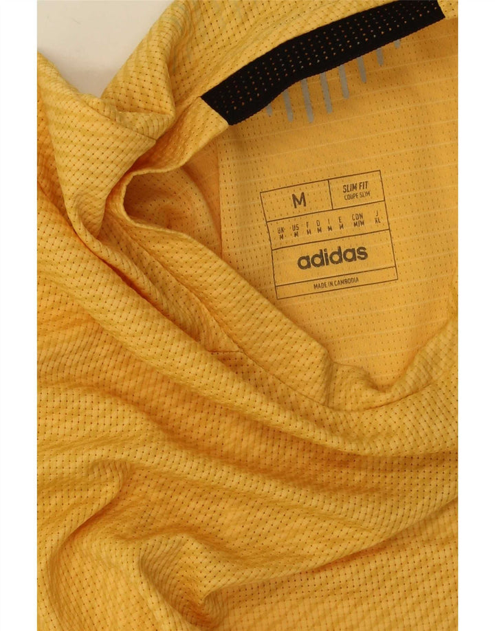 Męska koszulka Adidas Slim Fit Top w kolorze średnio żółtym