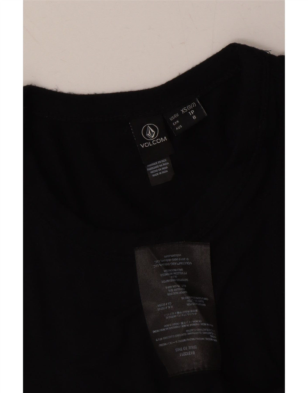 VOLCOM Womens Sleeveless Maxi Dress US 0/2 XS Black Modal Vintage Volcom and Second-Hand Volcom from Messina Hembry 