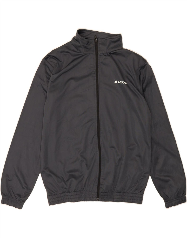 LOTTO Mens Tracksuit Top Jacket Medium Grey Polyester Vintage Lotto and Second-Hand Lotto from Messina Hembry 