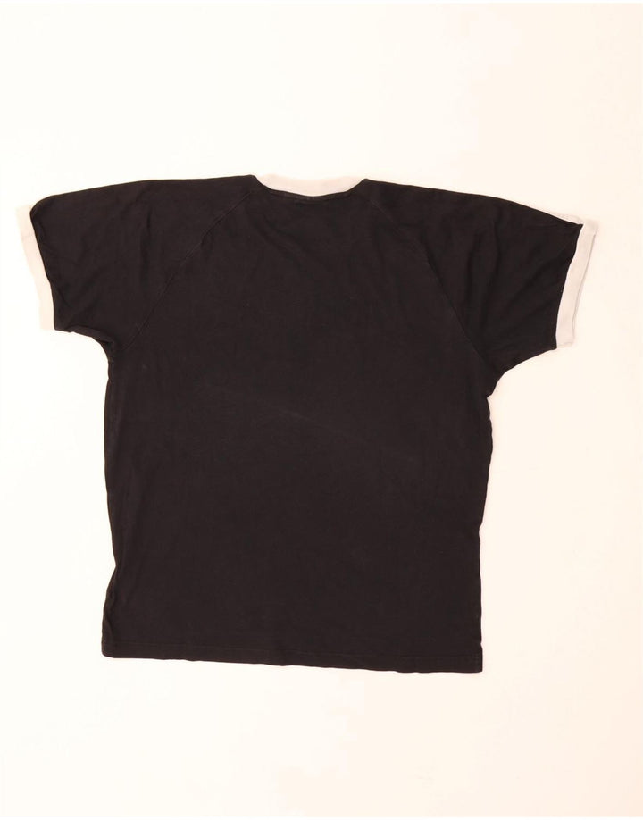 T-shirt męski ADIDAS Top, średni czarny, bawełniany