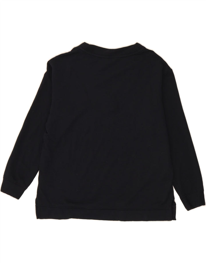 ORVIS Womens Sweatshirt Jumper UK 16 Large Navy Blue Modal Vintage Orvis and Second-Hand Orvis from Messina Hembry 