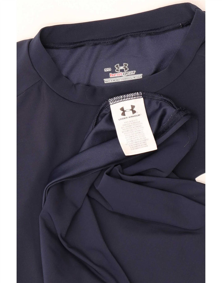 Męska koszulka t-shirt Under Armour Heat Gear, średni granatowy poliester