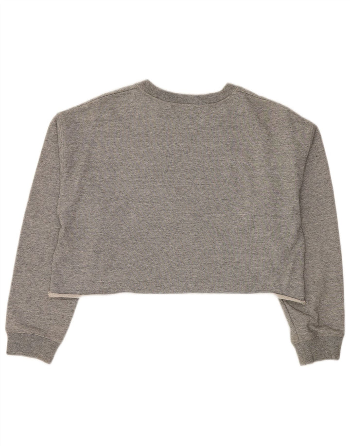 Damski sweter oversize z grafiką Levi's UK 10 Small, szary, bawełniany