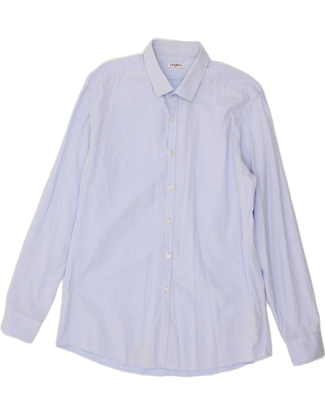 UNGARO Mens Shirt Size 17 1/2 44 XL Blue Cotton Vintage Ungaro and Second-Hand Ungaro from Messina Hembry 