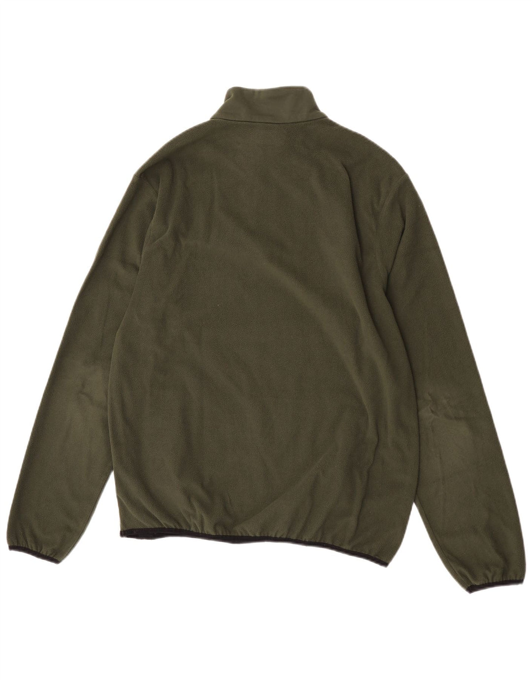 Damski sweter polarowy Kappa z zamkiem błyskawicznym XL, poliester khaki