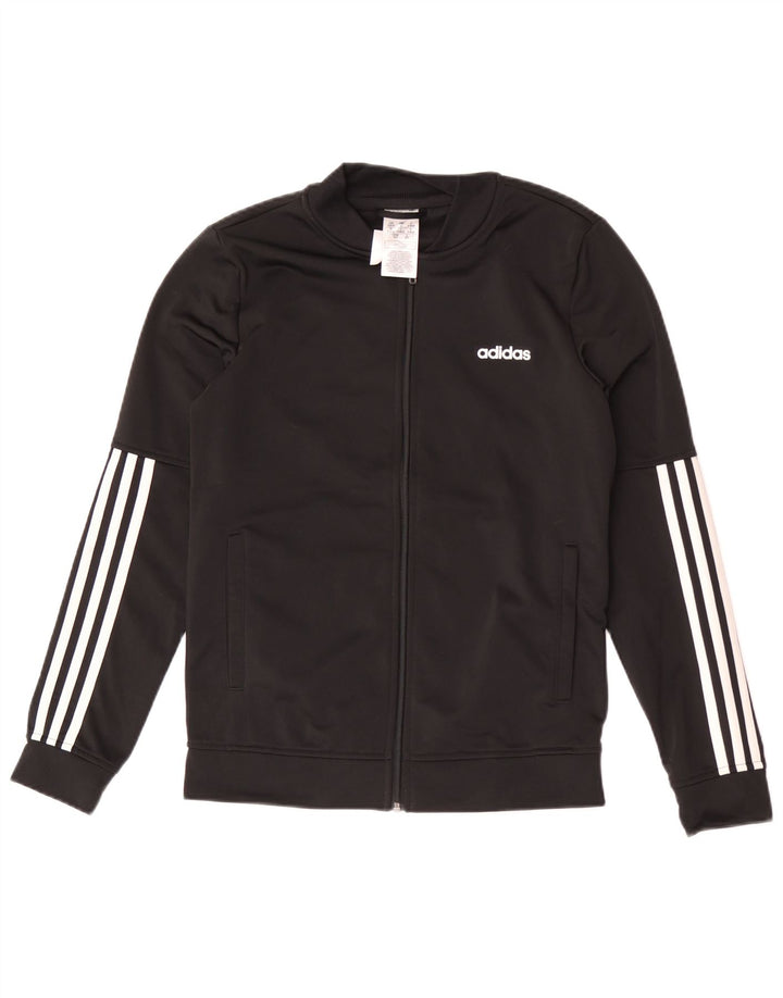 Damska kurtka dresowa Adidas UK 8/10, mała, czarna, poliester