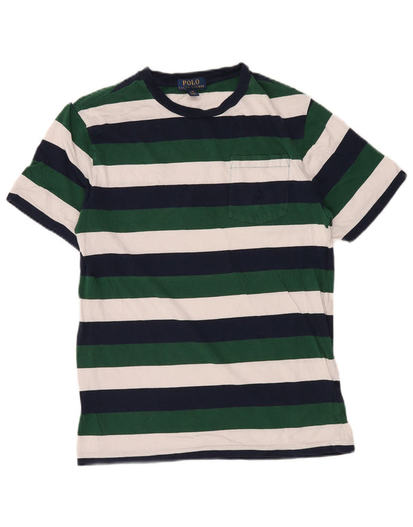 POLO RALPH LAUREN Chłopięcy T-shirt Top 11-12 lat, duży, wielobarwny w paski