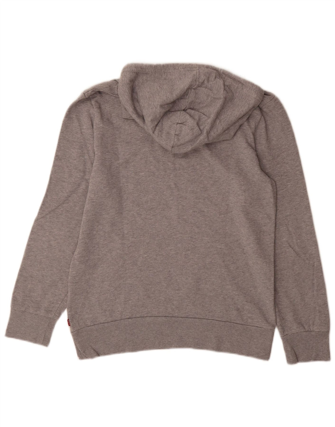 Męski sweter z kapturem i grafiką LEVI'S, mały, szary, bawełniany