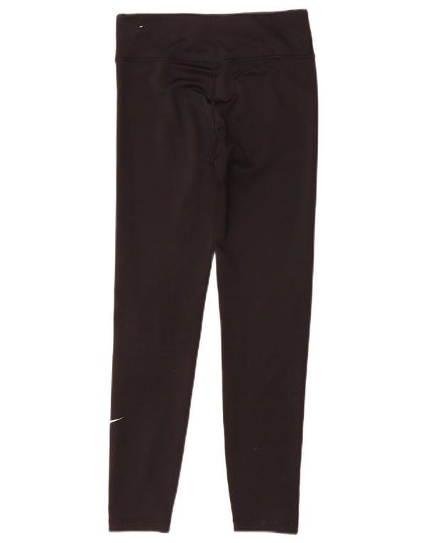 Dziewczęce legginsy Nike Dri Fit 10-11 lat, średni czarny poliester