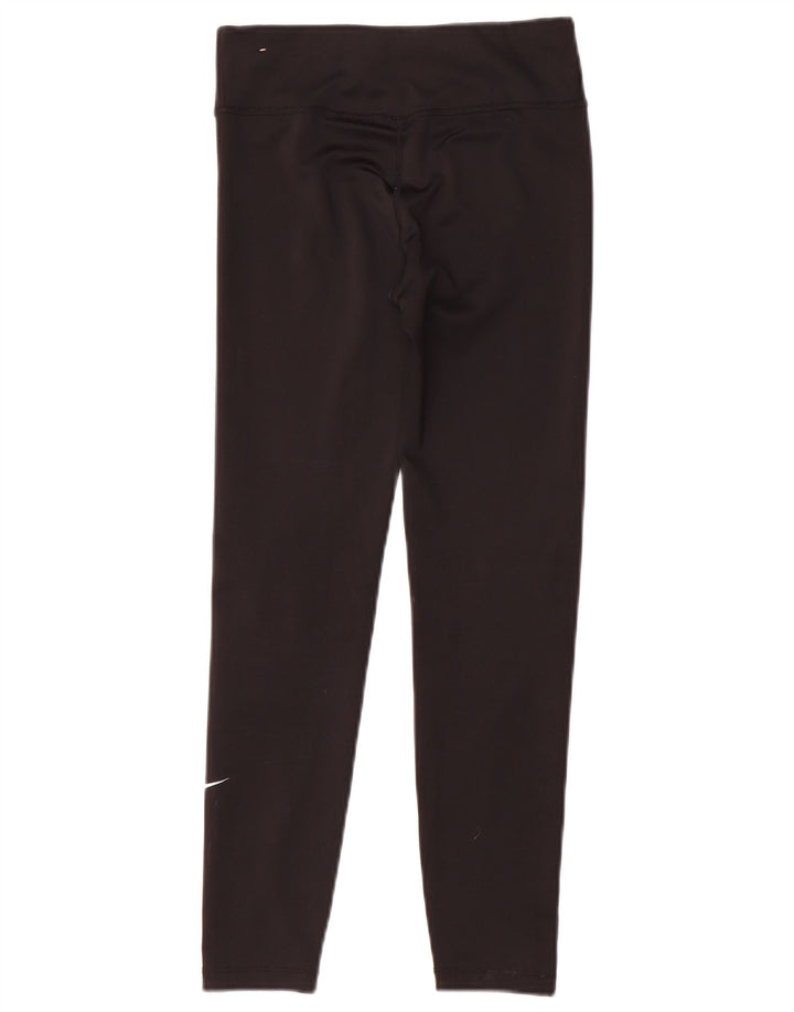 Dziewczęce legginsy Nike Dri Fit 10-11 lat, średni czarny poliester