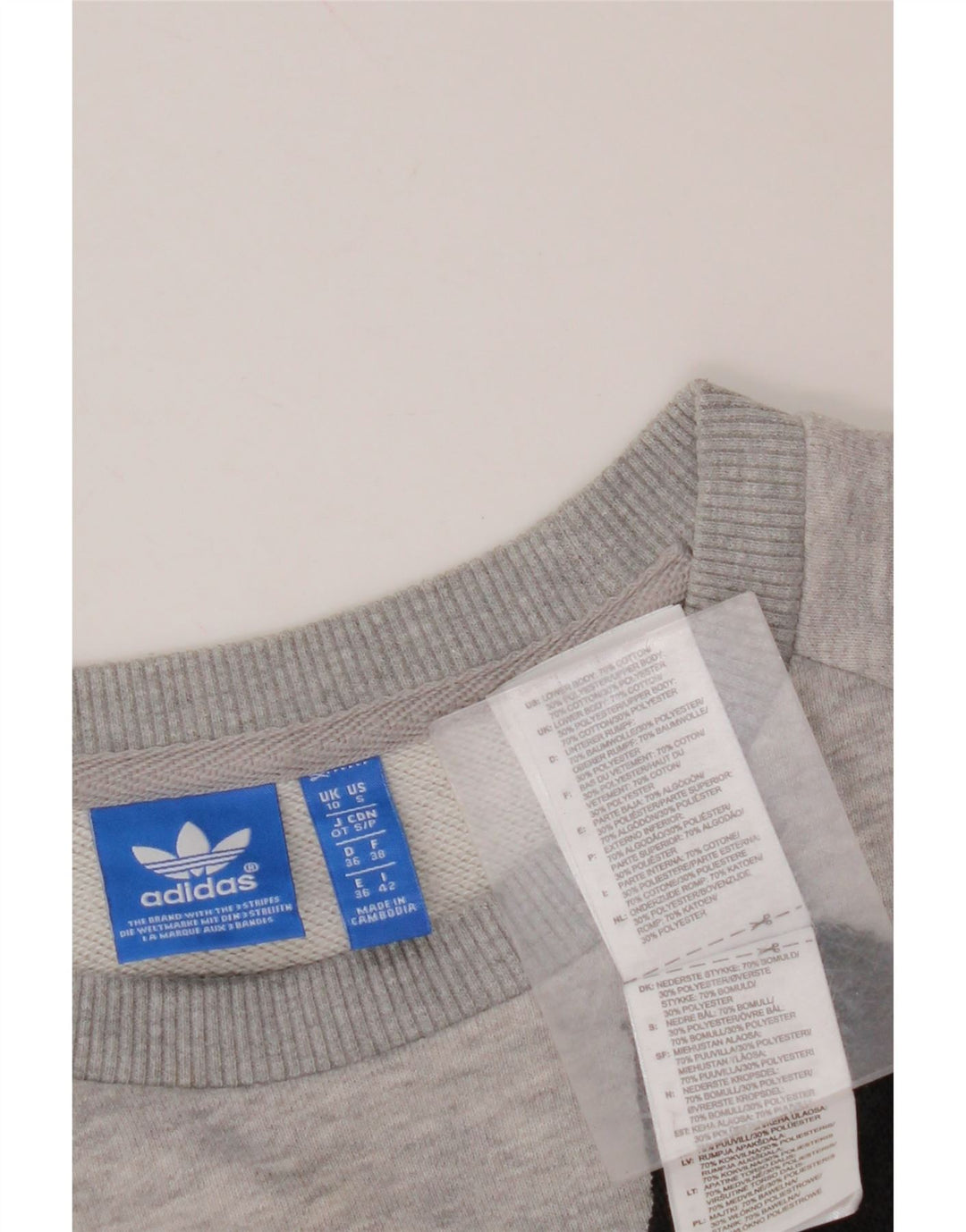 Damska bluza ADIDAS Graphic Jumper UK 10, mała, wielobarwna