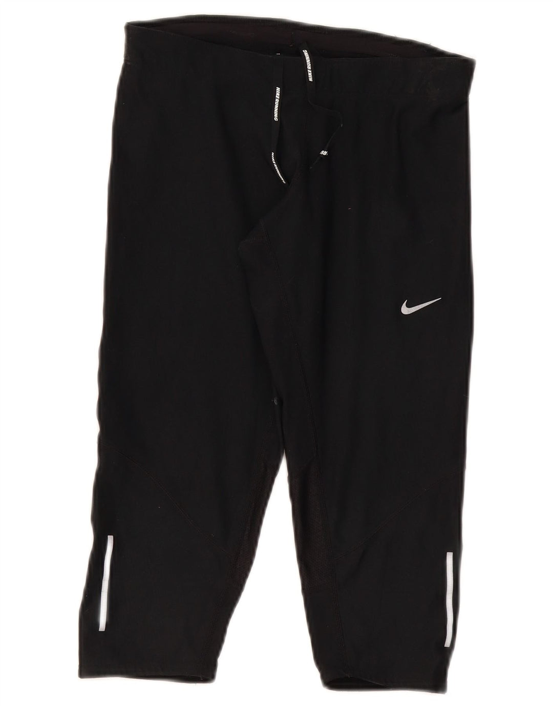 Damskie legginsy Nike Dri Fit Capri UK 8, małe, czarne, poliestrowe