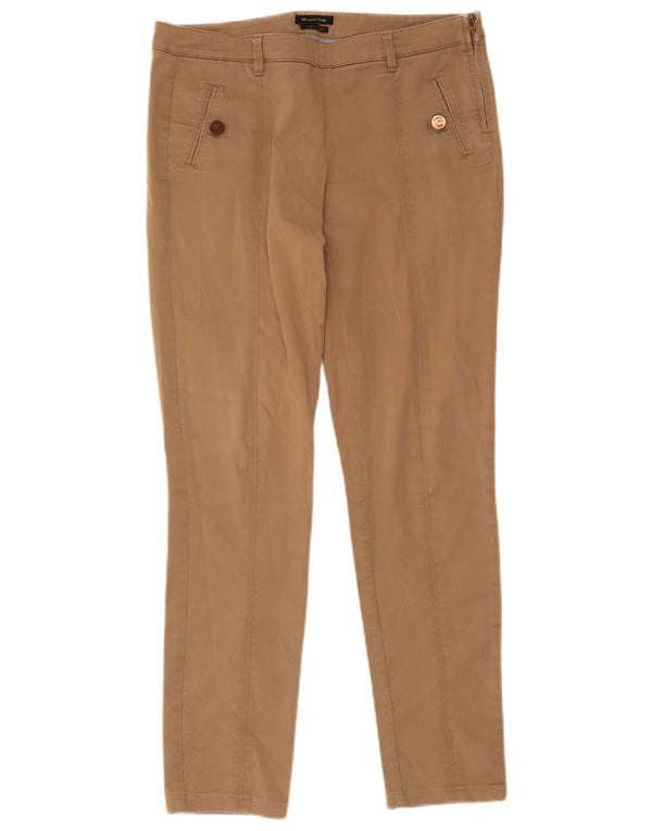 Spodnie damskie Massimo Dutti Slim Casual EU 38 Small W28 L28 Beżowe