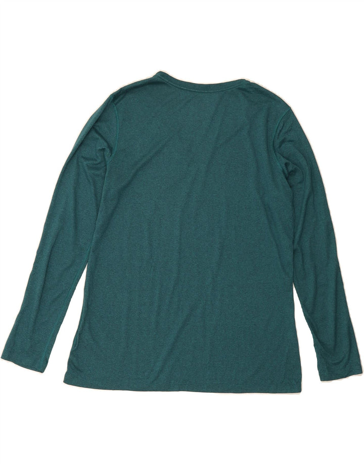 NIKE Womens Dri Fit Regular Fit Top Long Sleeve UK 18 XL Green Polyester Vintage Nike and Second-Hand Nike from Messina Hembry 