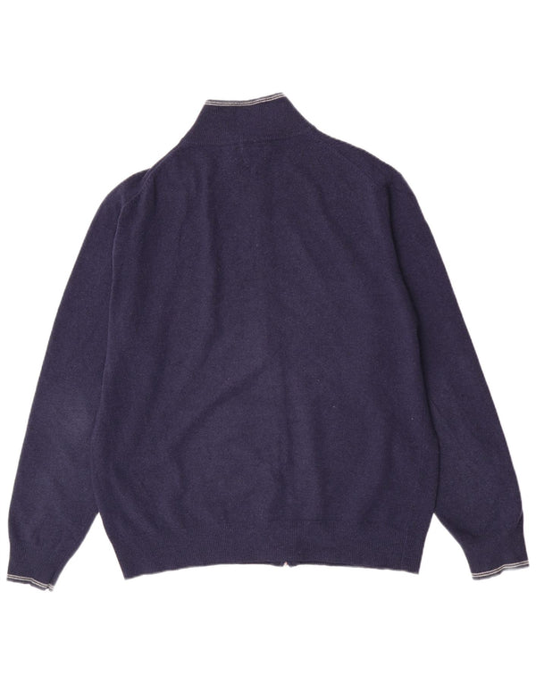 Męski sweter Kappa XL granatowy z dziewiczej wełny