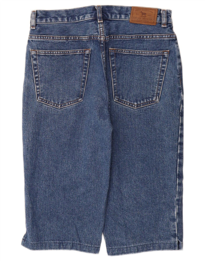 RALPH LAUREN Damskie spodenki jeansowe Petite US 4 Small W28 Niebieskie, bawełniane