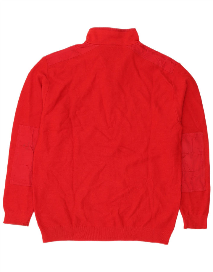 Męski sweter Sail Exp z zamkiem błyskawicznym IT 54 XL, czerwona wełna
