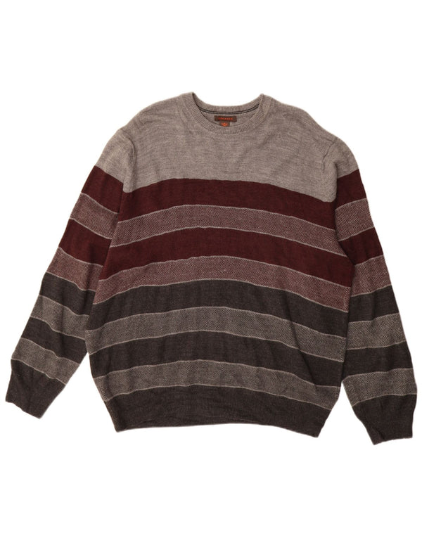 Męski sweter z wycięciem pod szyją Dockers XL, wielobarwne, akrylowe paski