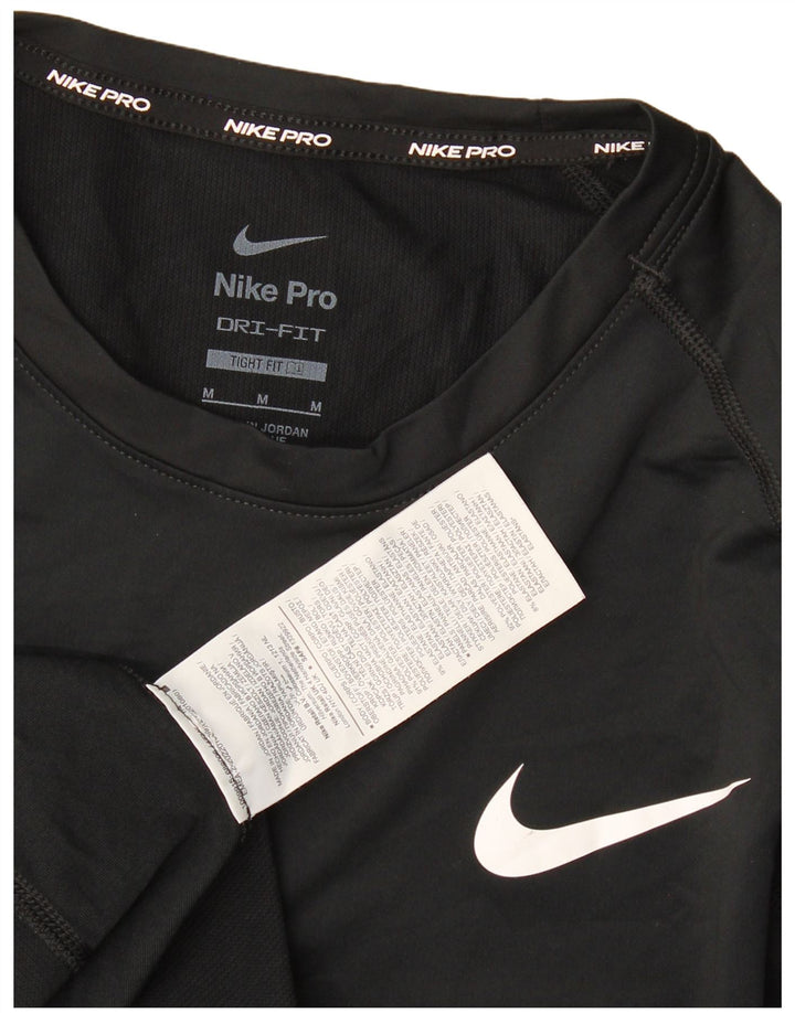 Męska koszulka Nike Dri Fit Top, średni czarny poliester