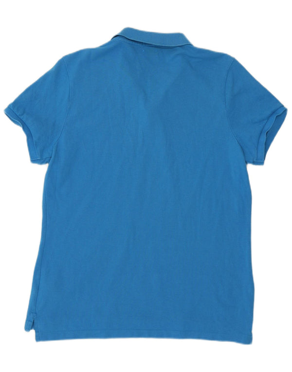 POLO RALPH LAUREN Damska obcisła koszulka polo UK 18 XL, niebieska, bawełniana