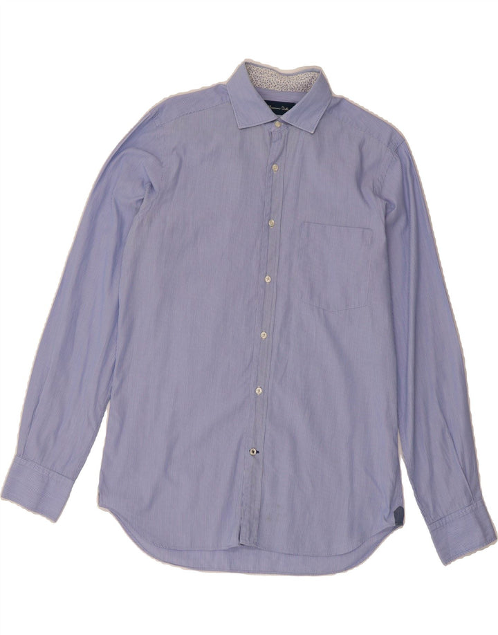 MASSIMO DUTTI Mens Slim Fit Shirt Medium Blue Pinstripe Vintage Massimo Dutti and Second-Hand Massimo Dutti from Messina Hembry 