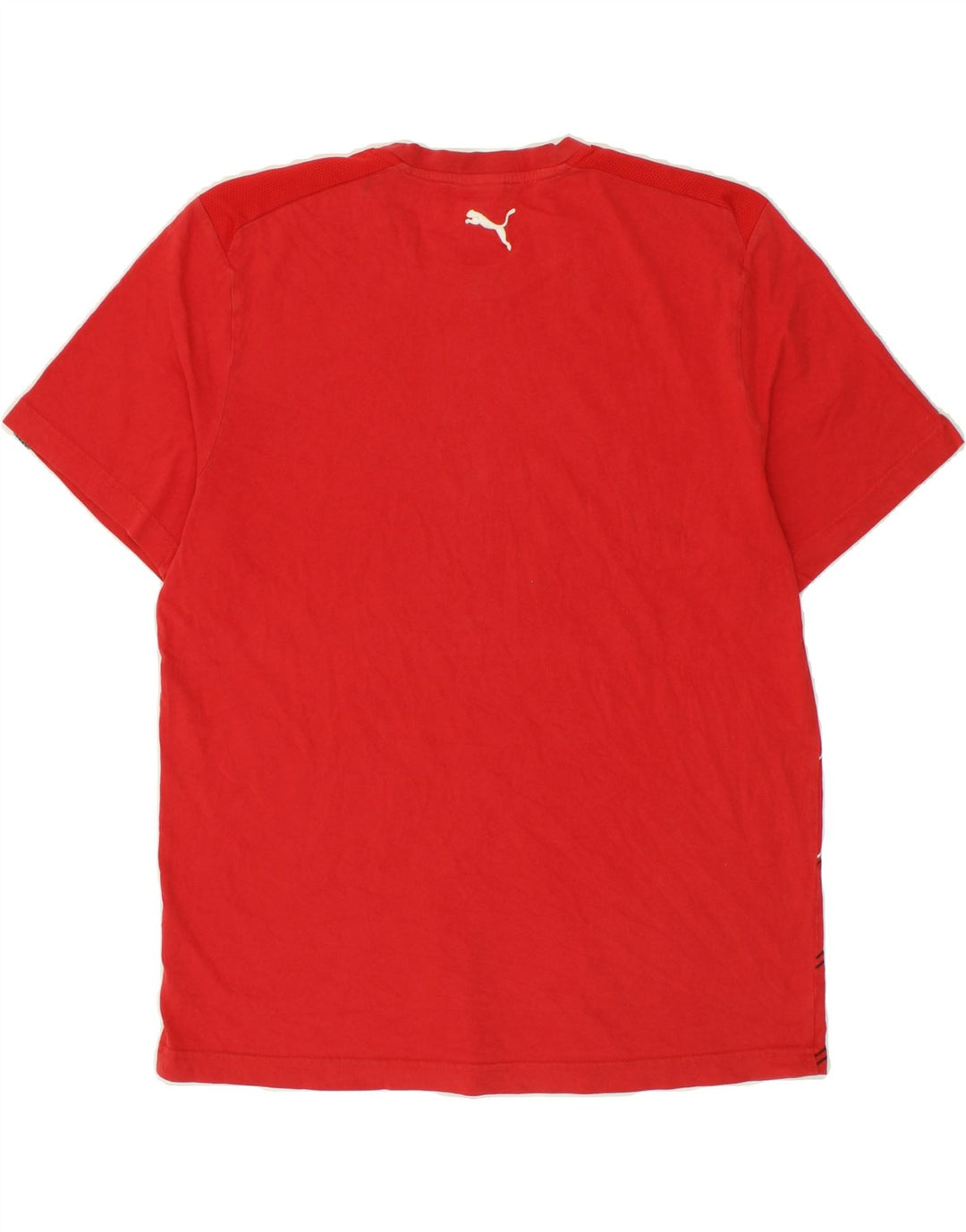 PUMA Mens Graphic T-Shirt Top Large Red Vintage Puma and Second-Hand Puma from Messina Hembry 