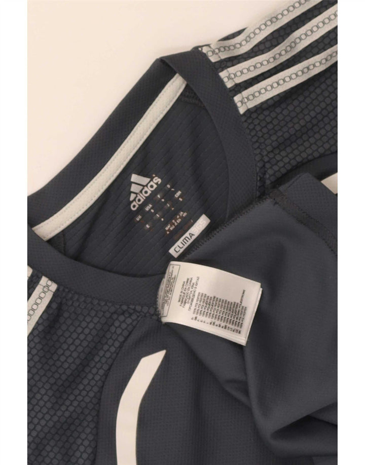 Adidas Męskie Clima 365 Kamizelka Top Mały Szary Poliester z blokami kolorów