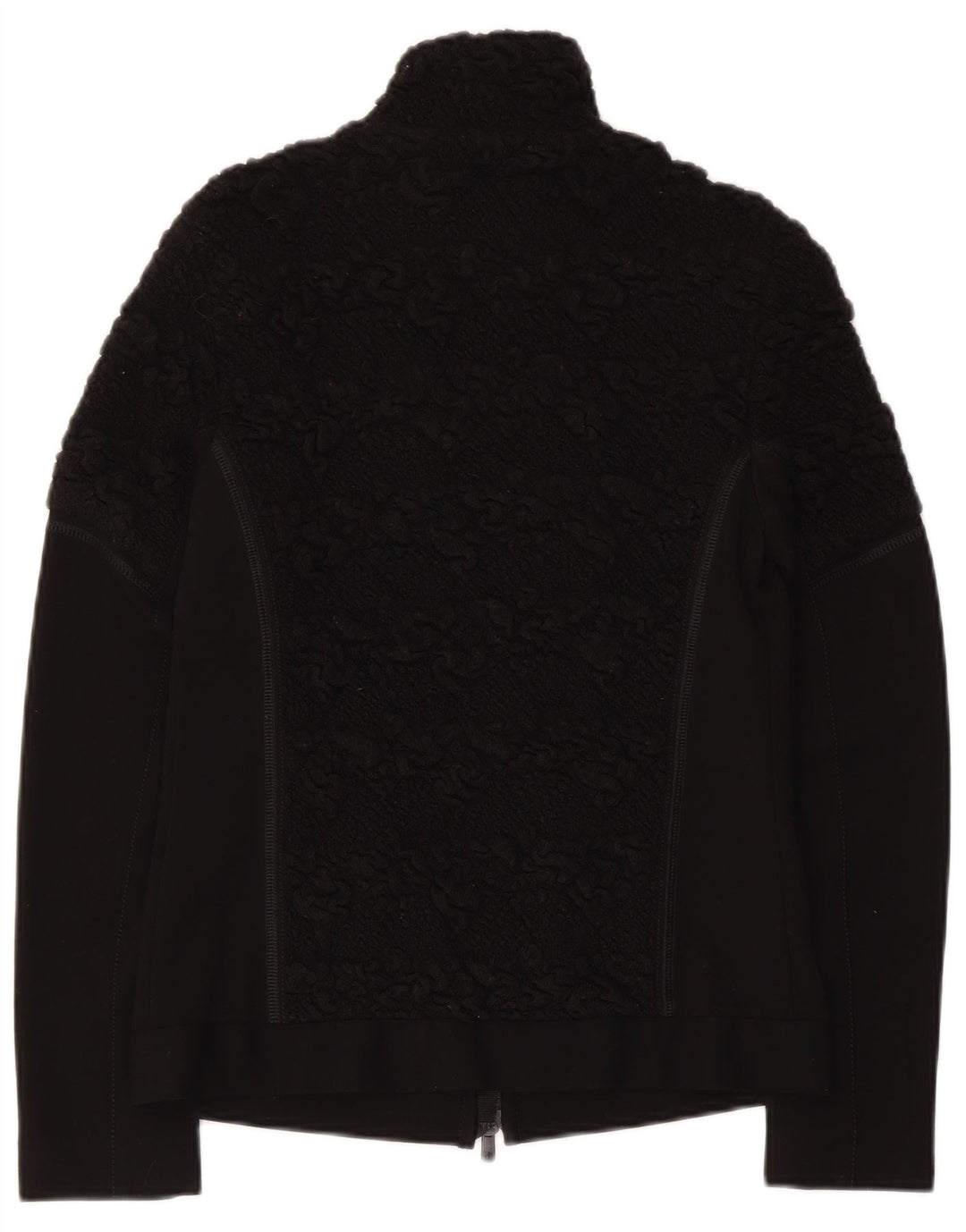Beate Heymann Damski sweter kardigan UK 10 Small Black Wełna