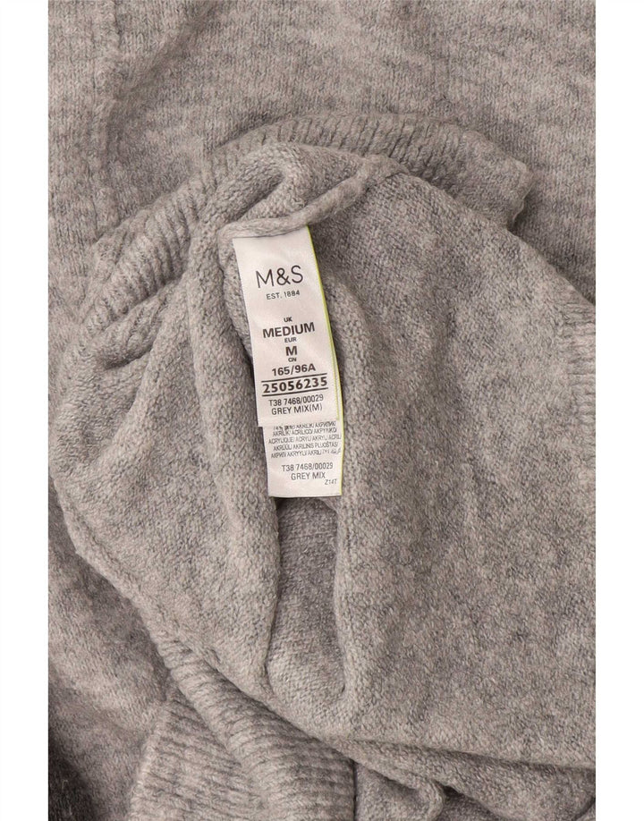 Marks & Spencer Damski sweter z golfem UK 14, średni szary
