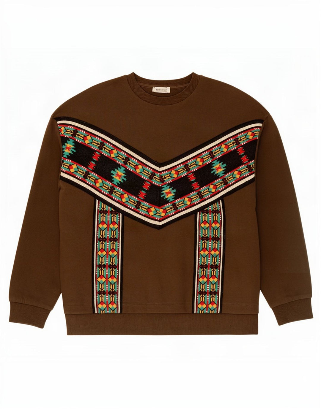 Damski sweter oversize Zara UK 10, mały, khaki, geometryczny