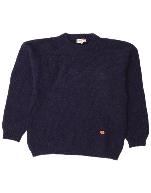 Męski sweter z okrągłym dekoltem Pierre Cardin IT 54 XL Granatowy, nowa wełna