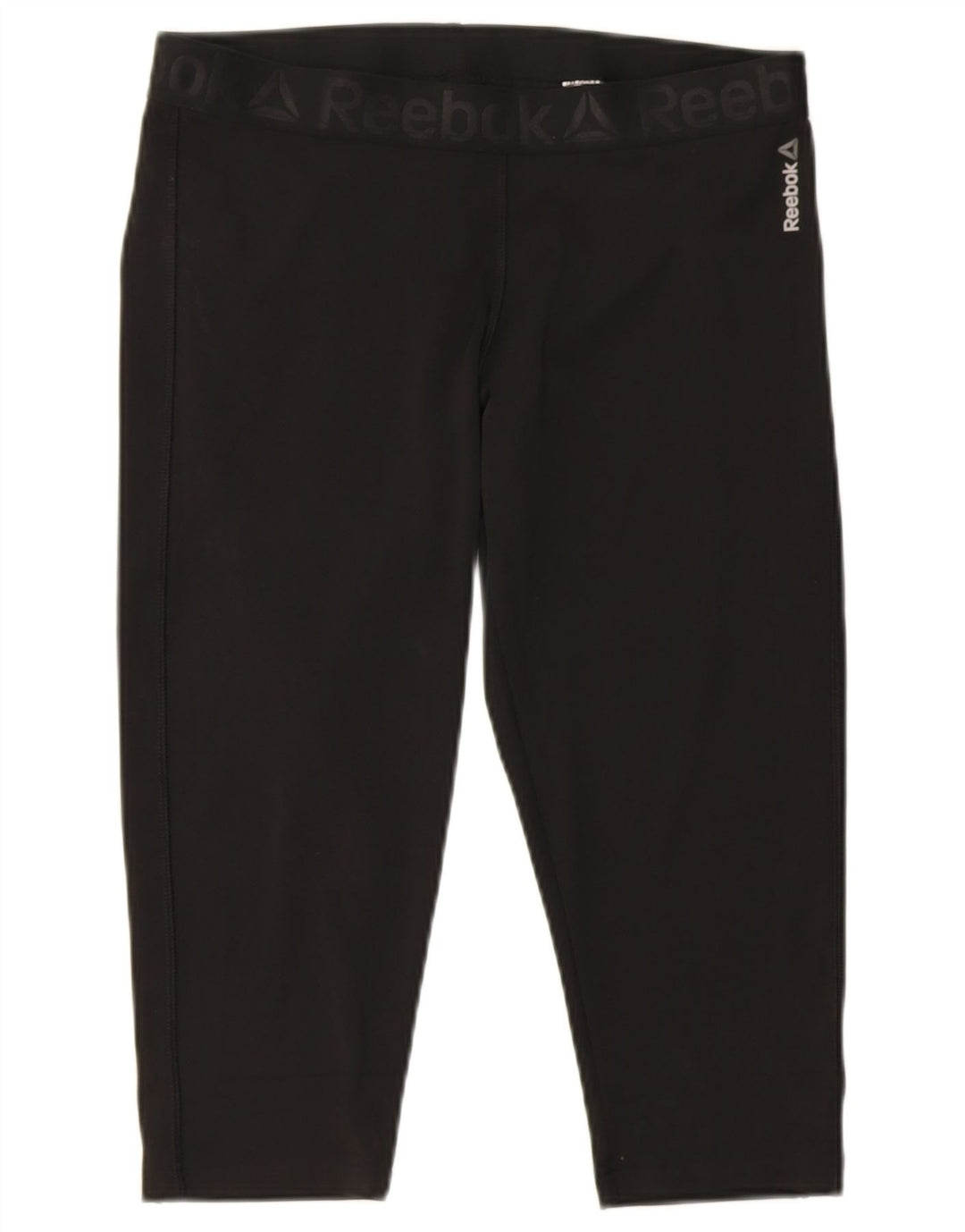 Damskie legginsy Reebok Capri UK 16/18, duże, czarne, poliestrowe