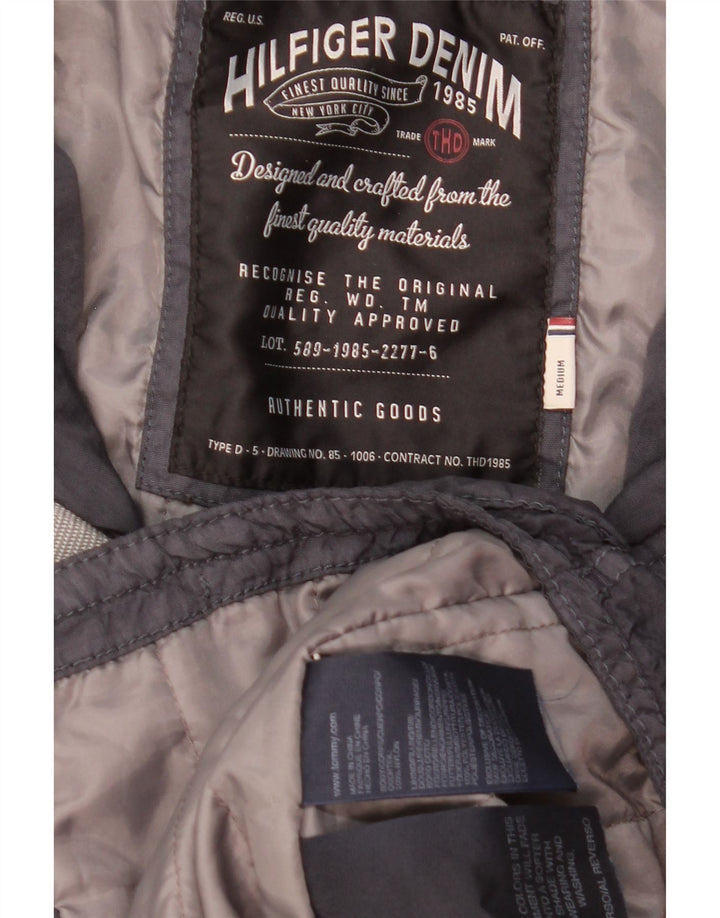 Męska kurtka wojskowa TOMMY HILFIGER UK 38, średni granatowy nylon