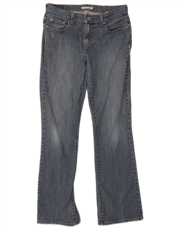 Damskie jeansy Levi's 515 Bootcut US 6 Medium W30 L31 Niebieska bawełna
