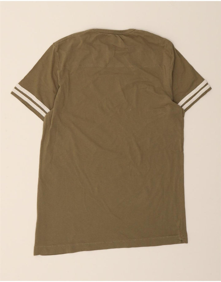 FRENCH CONNECTION Mens T-Shirt Top Medium Khaki Cotton Vintage French Connection and Second-Hand French Connection from Messina Hembry 