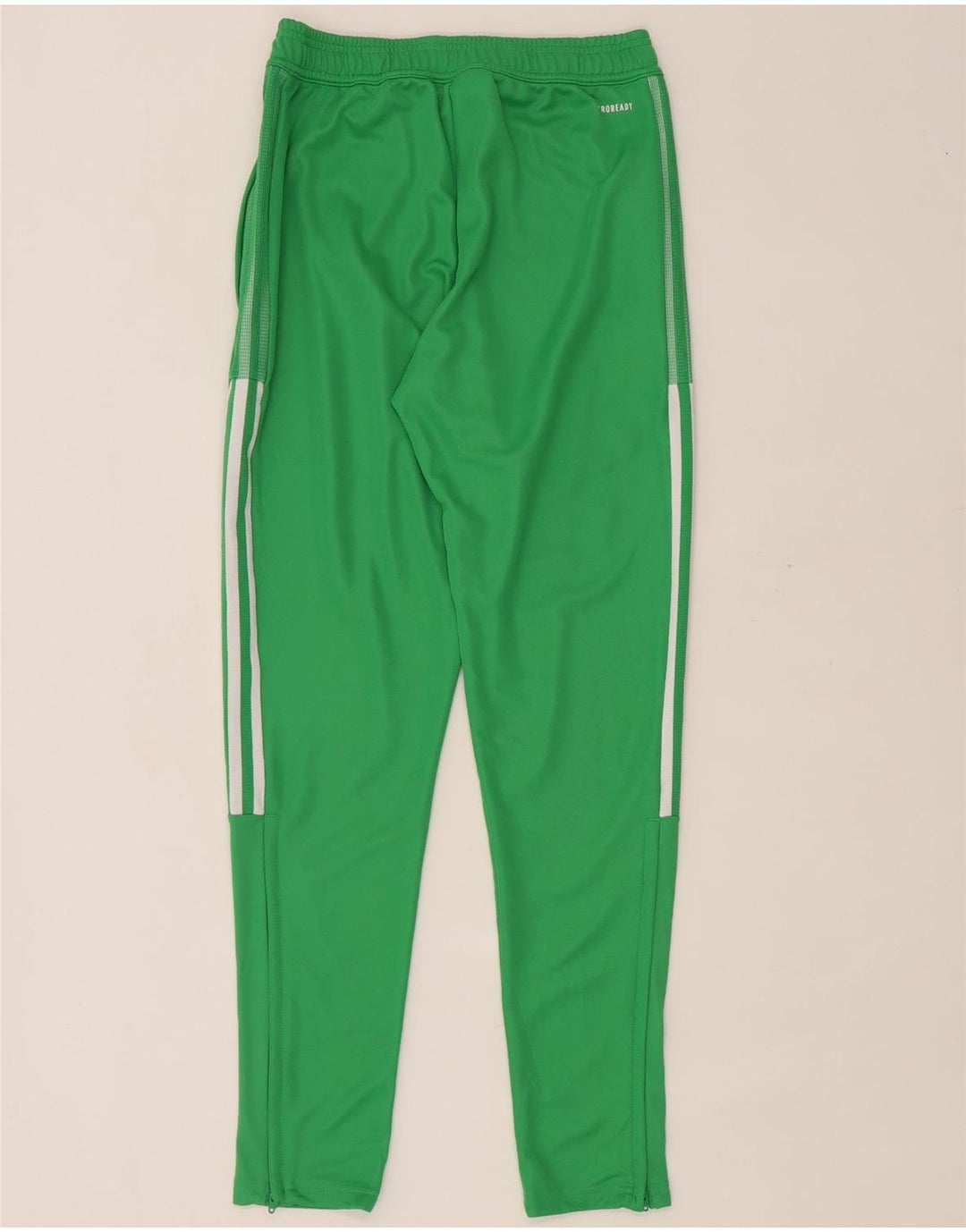 Damskie spodnie dresowe Adidas Aeroready UK 10, małe, zielone, poliestrowe