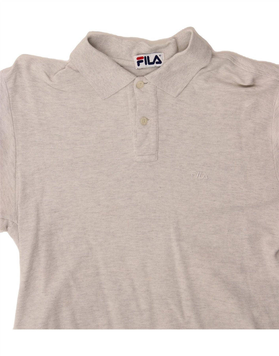 FILA Mens Polo Shirt Small Grey Vintage Fila and Second-Hand Fila from Messina Hembry 