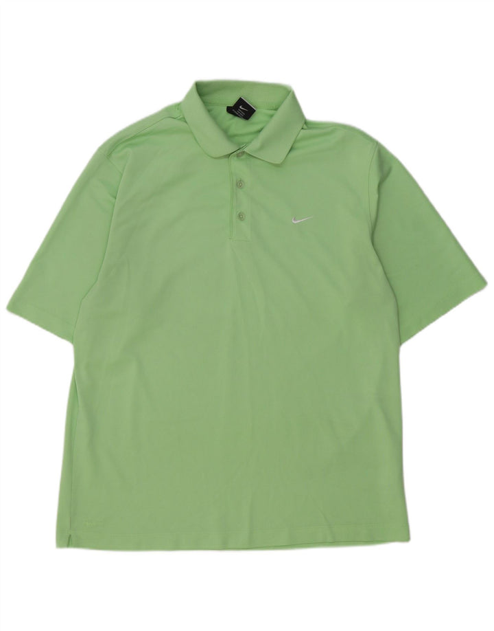 Męska koszulka polo Nike UK 42/44, duża, zielona, poliestrowa