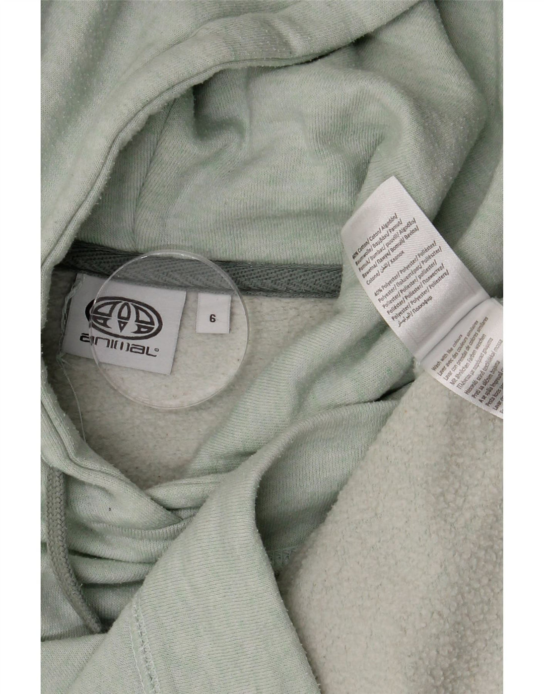 Damska bluza z kapturem Animal UK 6 XS Zielony poliester