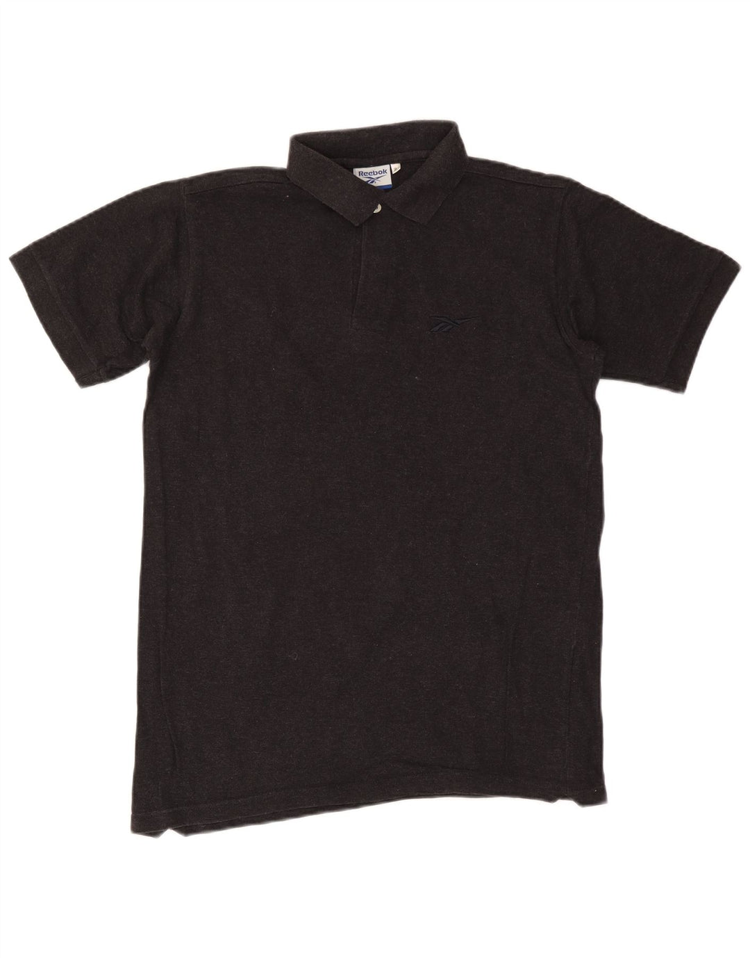 Męska koszulka polo REEBOK, średnioszara, bawełniana