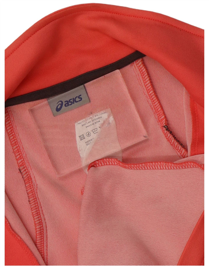 Damska kurtka dresowa Asics UK 8, mała, pomarańczowa, poliester