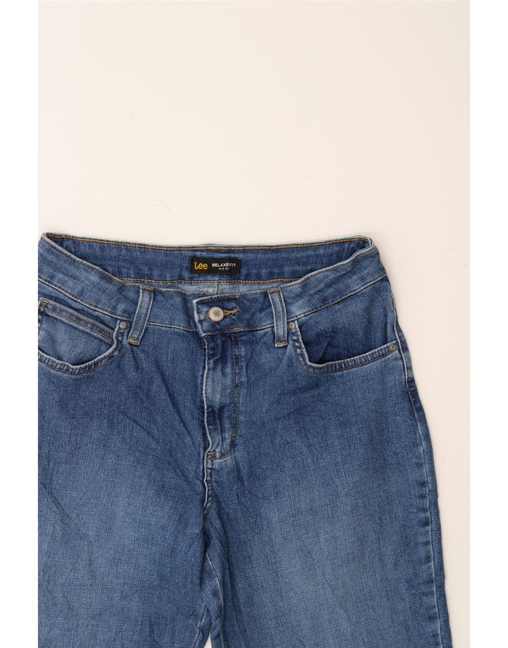 LEE Womens Relaxed Fit Mid Rise Capri Jeans US 6 Medium W30 L19 Blue Vintage Lee and Second-Hand Lee from Messina Hembry 