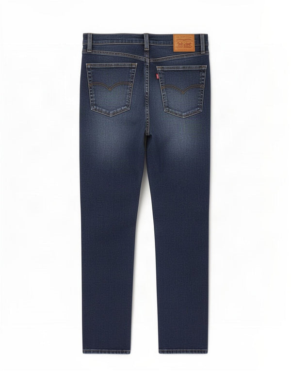 Damskie jeansy Levi's 721 z wysokim stanem US 14 XL W28 L26 Niebieskie bawełniane