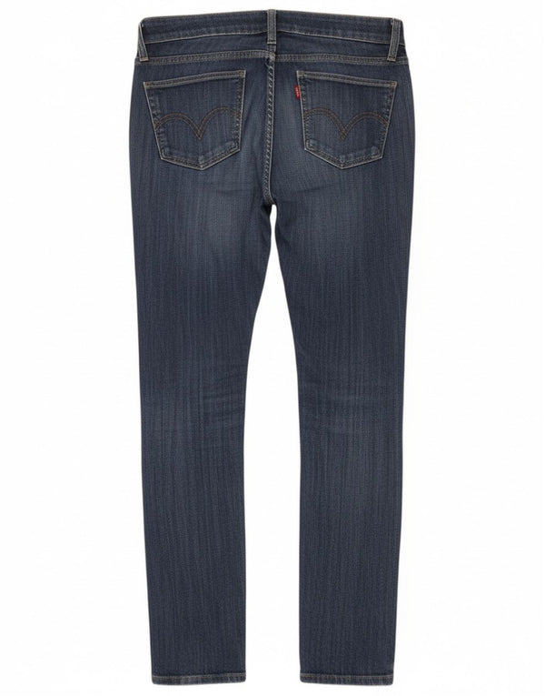 Damskie jeansy Levi's 524 Super Low Skinny US 5 Medium W30 L32 Niebieska bawełna