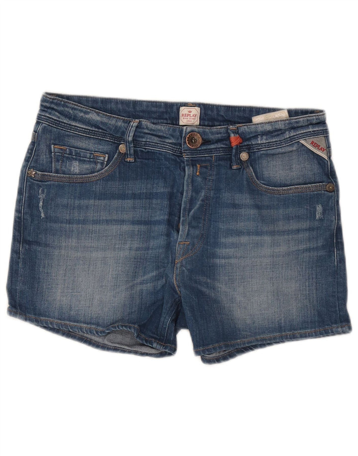 Damskie spodenki jeansowe Replay W27 Small Blue