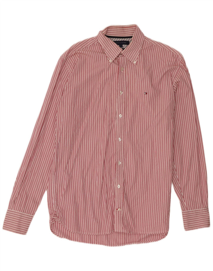 Koszula męska Tommy Hilfiger, duża, bawełniana w czerwone paski